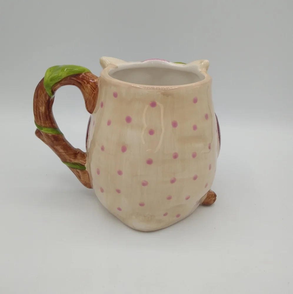 Pier 1 Imports Olli the Owl Hand Painted Dolomite Mug